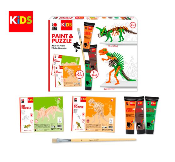 Marabu KiDS Little Artist Paint & Puzzle "Dinos"