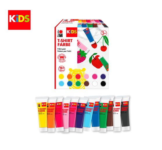 Marabu KiDS "T-Shirt paint", 12 x 36 ml