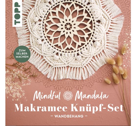 Mindful Mandala - Kit de nouage en macramé "Tenture"