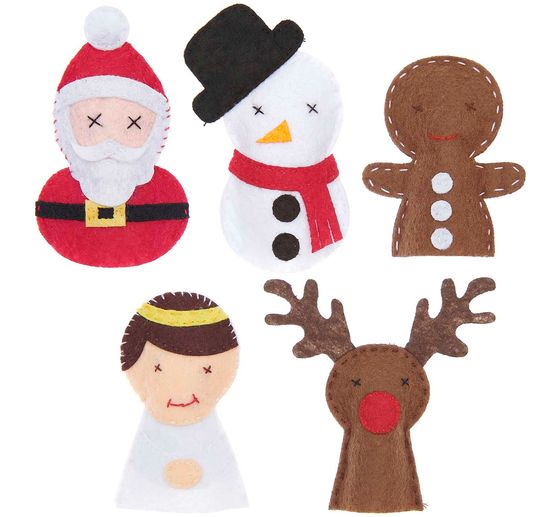 Bastelset Fingerpuppen "Weihnachten"