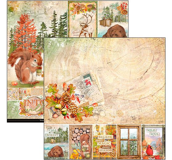 Scrapbook-Papier "Into the Wild"