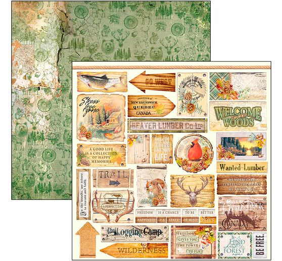 Scrapbook-Papier "Into the Wild"