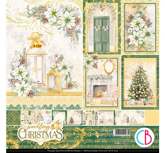 Papier scrapbooking « Sparkling Christmas »