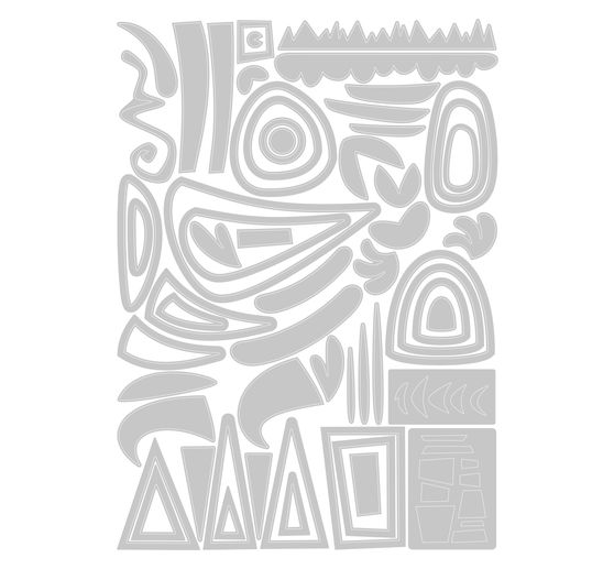 Gabarit d'estampe Sizzix Thinlits « Infinite Doodles #1 »