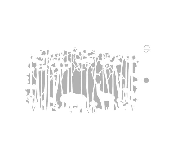Stencil "Deer forest"