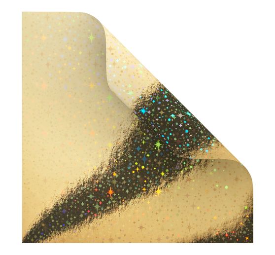 Papier de pliage « Holographie Or »