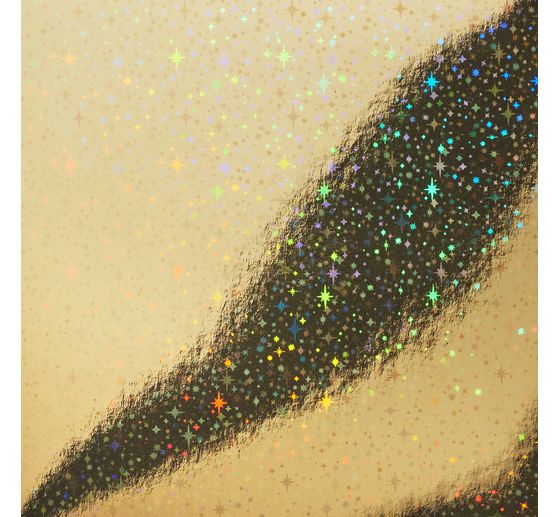 Papier de pliage « Holographie Or »