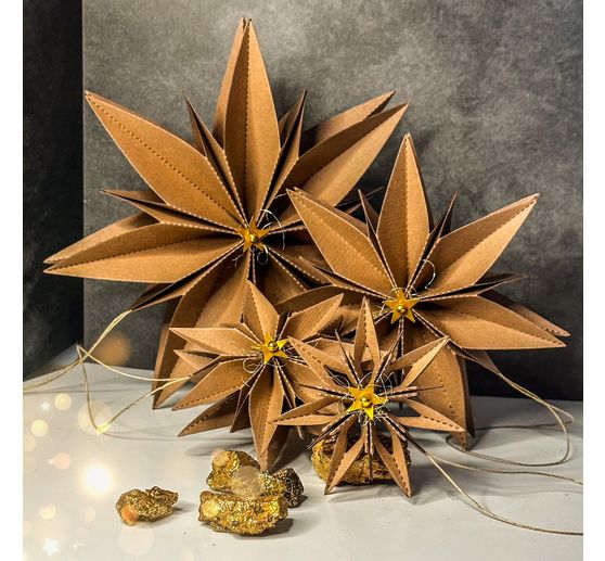 Punching template folding star "Large"