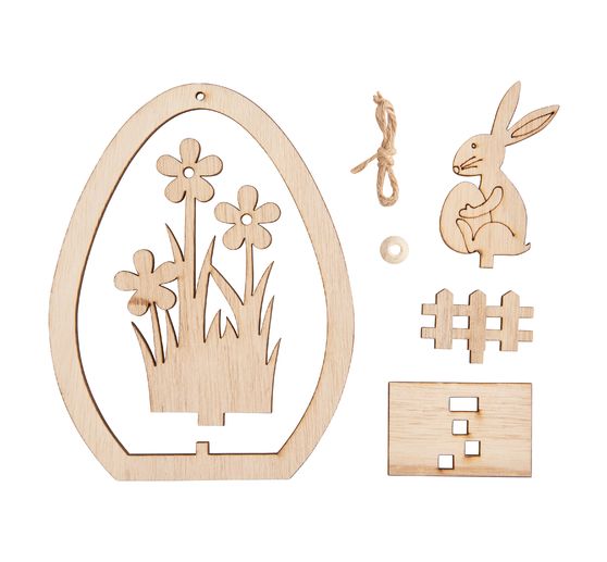Suspension œuf à emboîter VBS « Lapin avec œuf »