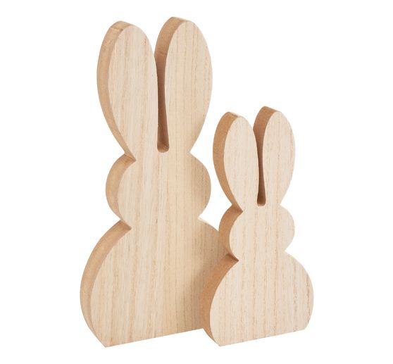 VBS Wooden rabbits, set of 2