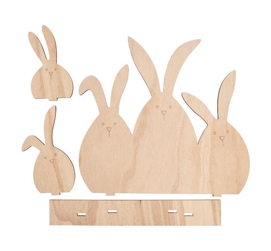 VBS Holz-Steckmotiv "Hasenfamilie"
