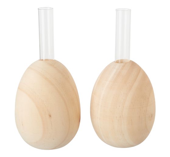 VBS Vase reagent tube holder "Wooden Egg"