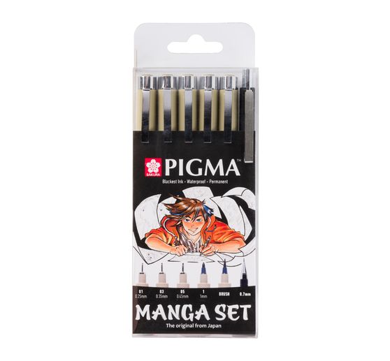 Sakura Pigma Micron "Manga Sammlung", 6er-Set