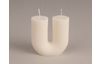 Silicone casting mould "Candle U-shape fluted"