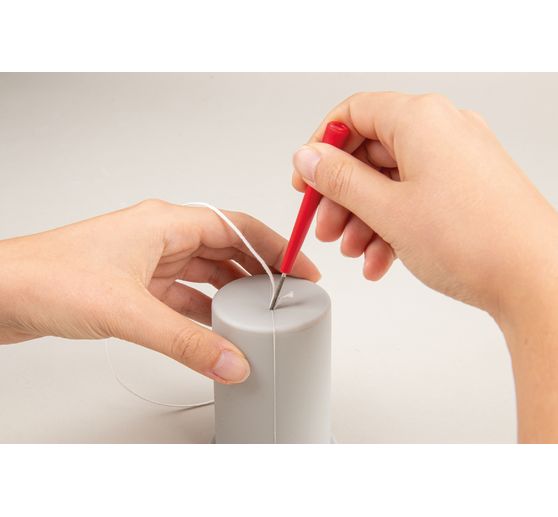 Moule en silicone « Bougie cylindrique côtelée »