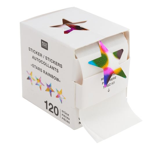 Rainbow-Sticker "Sterne"