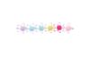 Assortiment de perles itoshii « Étoiles transparentes avec inclusion de couleur »