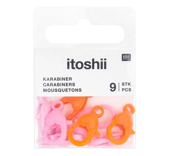 Assortiment de mousquetons itoshii « Pink Mix »