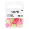 Assortiment de perles itoshii « Cœurs pailletés »