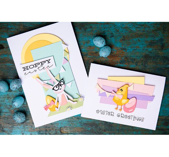 Gabarit d'estampe Sizzix Thinlits « Bunny + Chick by Tim Holtz »