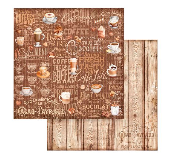 Scrapbook block "Coffee and Chocolate - Backgrounds"
