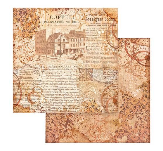 Scrapbook block "Coffee and Chocolate - Backgrounds"