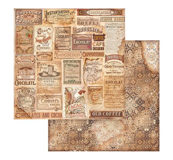 Scrapbook block "Coffee and Chocolate - Backgrounds"