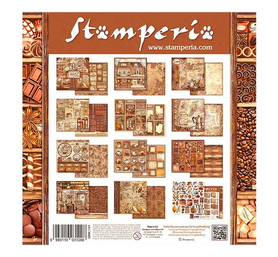 Bloc de papier scrapbooking « Coffee and Chocolate »