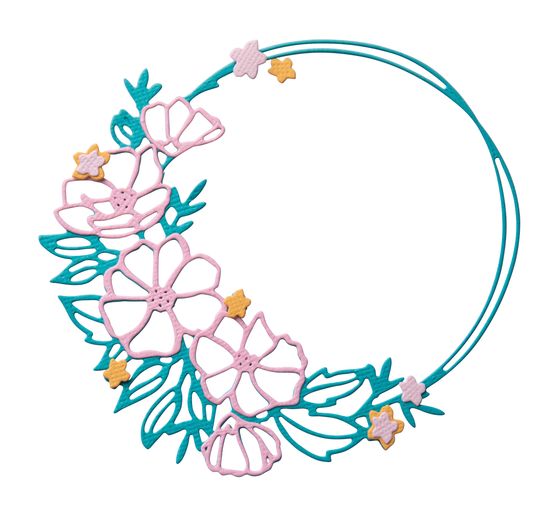 Gabarit d'estampe Sizzix Thinlits « Floral Round »