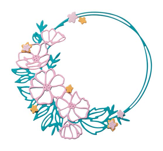Sizzix Thinlits Stanzschablone "Floral Round"