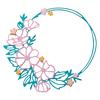 Gabarit d'estampe Sizzix Thinlits « Floral Round »