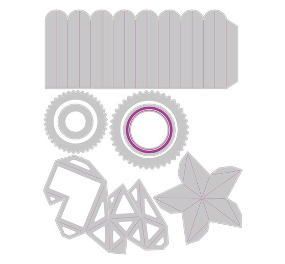 Gabarit d'estampe Sizzix Thinlits « Rosettes by Tim Holtz »