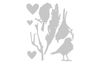 Gabarit d'estampe Sizzix Thinlits « Lovebirds by Tim Holtz »