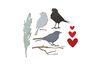 Gabarit d'estampe Sizzix Thinlits « Lovebirds by Tim Holtz »