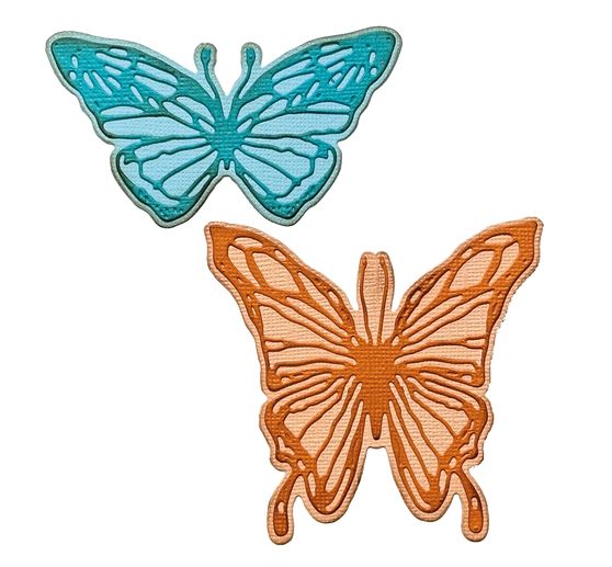 Sizzix Thinlits Punching template "Scribbly Butterfly by Tim Holtz"