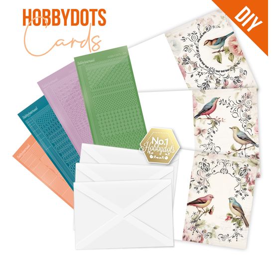 Karten-Set "Hobbydots", Vögel