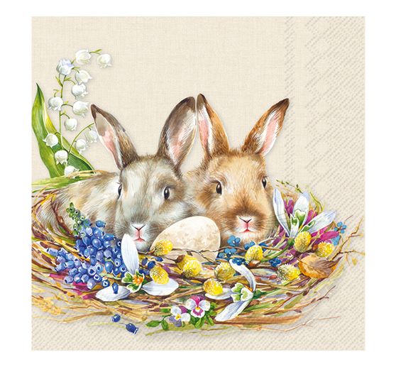 Napkin "Cuddly bunnies"