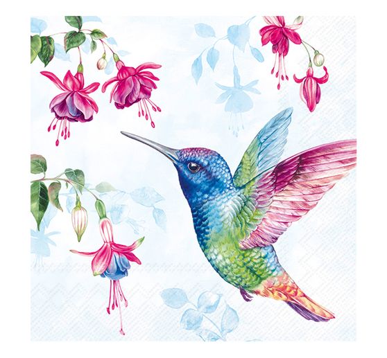 Serviette « Colibri multicolore »