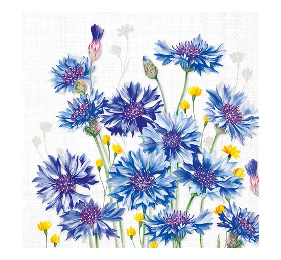 Serviette "Blaue Kornblumen"