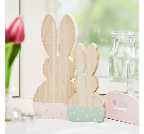 VBS Holz-Hasen, 2er-Set