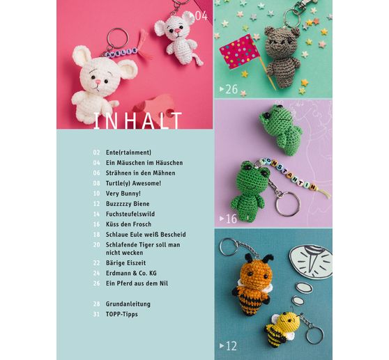 Kreativ-Set "Supersüße Häkelminis. Anleitungsbuch mit Material zum Sofort-Losleg