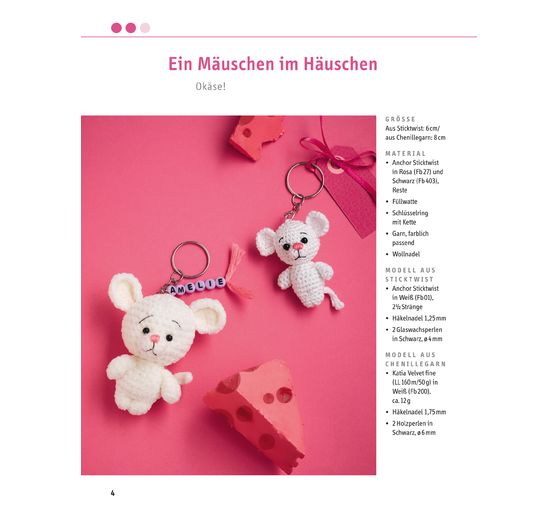 Kreativ-Set "Supersüße Häkelminis. Anleitungsbuch mit Material zum Sofort-Losleg