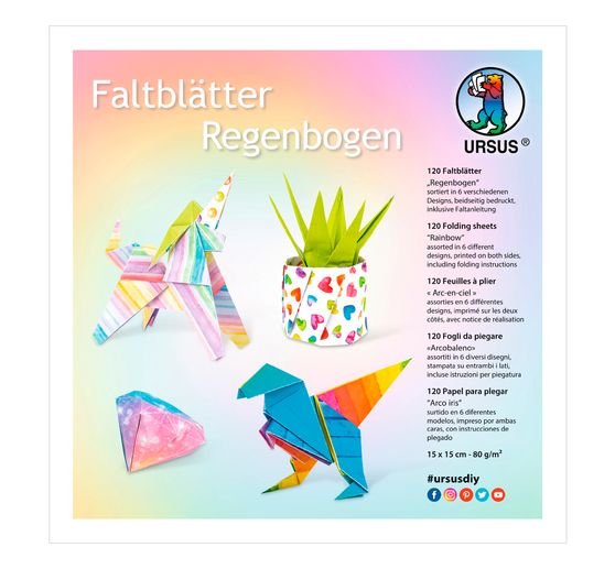 Faltblätter "Rainbow Collection"