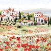 Napkin "Tuscany landscape"