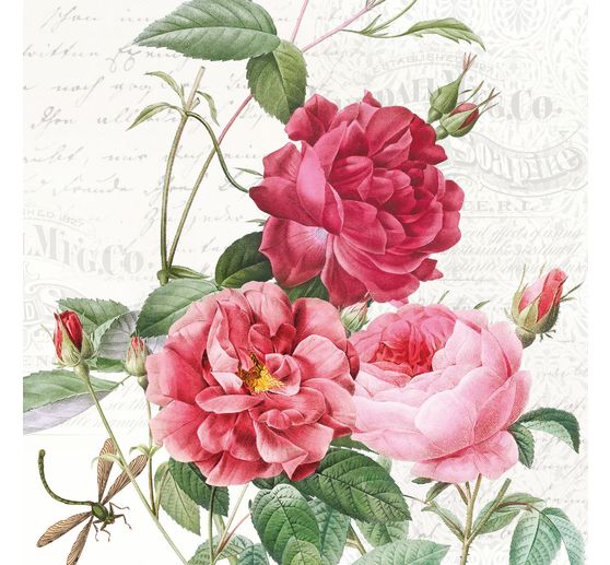 Serviette "Rosengarten"