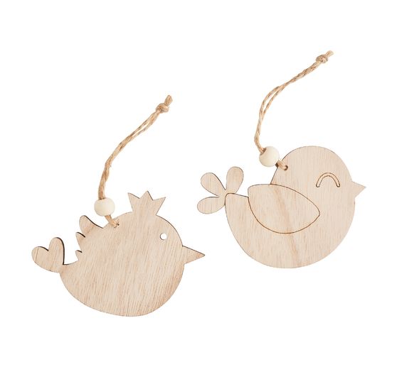 VBS Wooden decoration pendant "Birds"