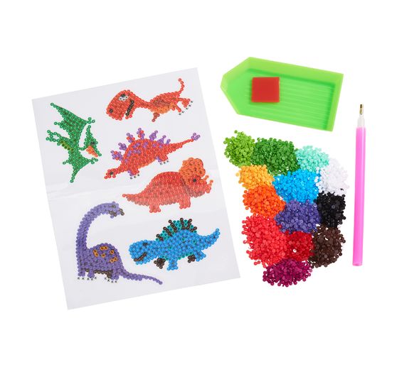 Kit créatif stickers Diamond Painting « Dinos »