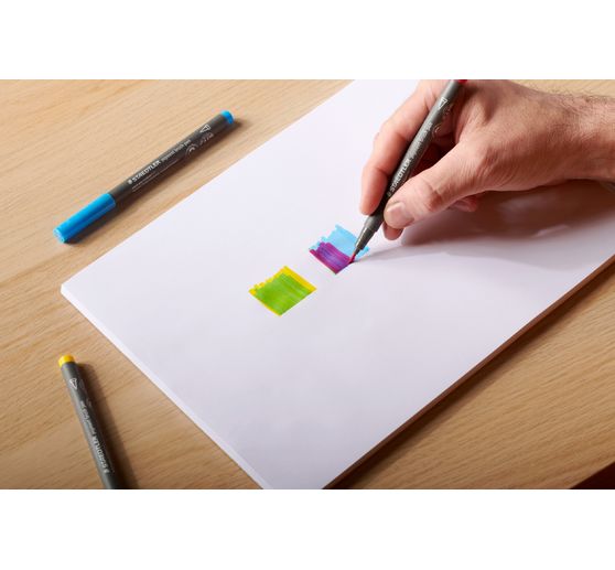 STAEDTLER Pigment brush pen, 12er-Set