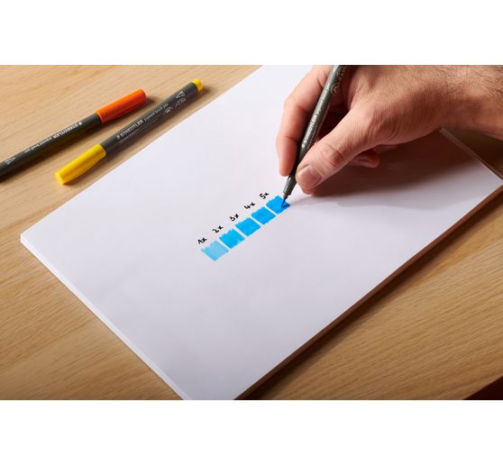 STAEDTLER Pigment brush pen, 12er-Set