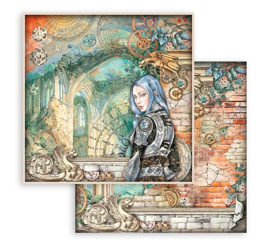 Bloc de papier scrapbooking « Fantasy World »